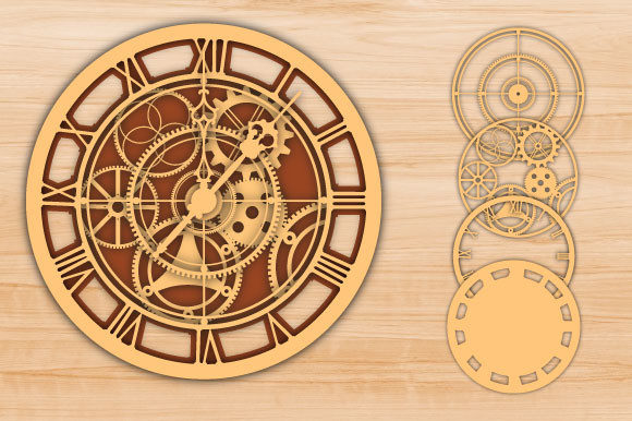 Download 3D Multilayer Clock - 3d multilayer Collection