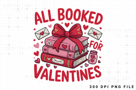 Download All Booked for Valentines PNG Design - Design Collection