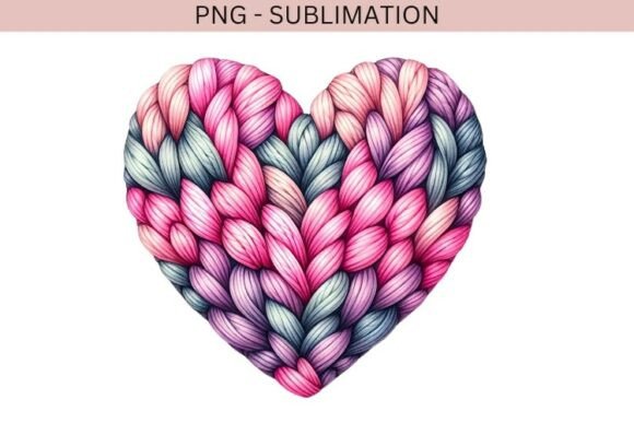 Download Knitted Heart Png Design for T-shirts - Design Collection