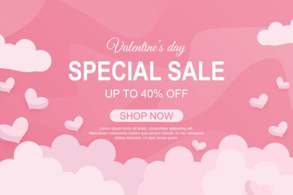 Download Valentine's Day Sale Background Design - Design Collection