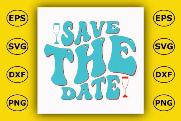Download Retro Wedding Design, Save the Date - Design Collection