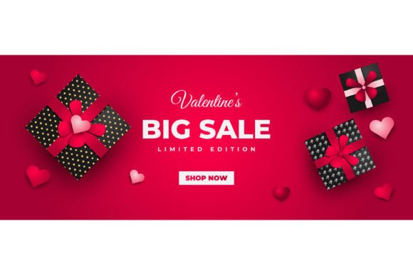 Download Valentine's Day Sale Banner Design - Design Collection