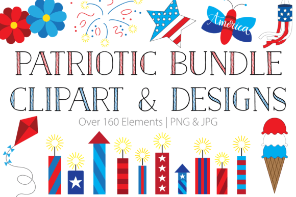 Download Patriotic Bundle Clipart &amp; Designs - Design Collection