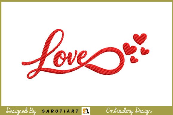 Download Love Valentine Design Embroidery T-shirt - Design Collection