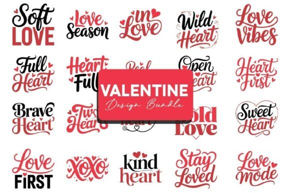 Download Valentine Designs Bundle - Design Collection