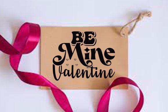 Download Retro Valentine Crafts Design, Be Mine - Design Collection