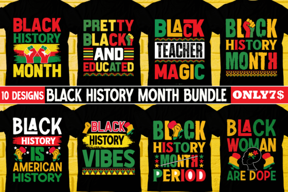Download Black History Month T-shirt Design Bundl - Design Collection
