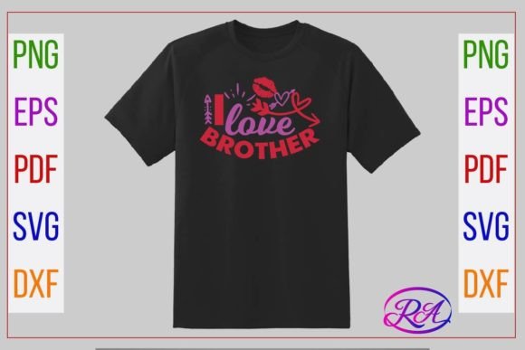 Download Valentine SVG Design, I Love Brother. - Design Collection