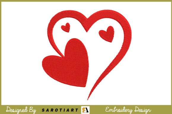 Download Valentine Design Embroidery T-shirt - Design Collection