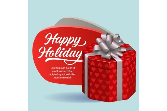 Download Happy Holidays Festive Flyer Design. Red - Design Collection