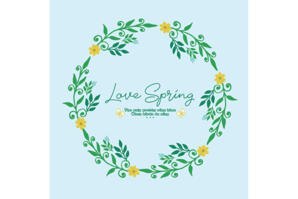Download Template Design for Love Spring Card - Design Collection