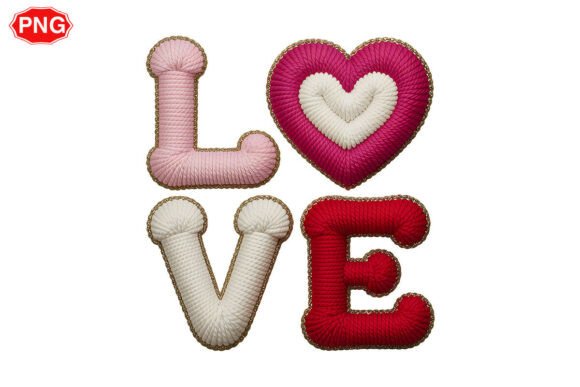 Download LOVE Yarn Png, Trendy Valentine Design - Design Collection
