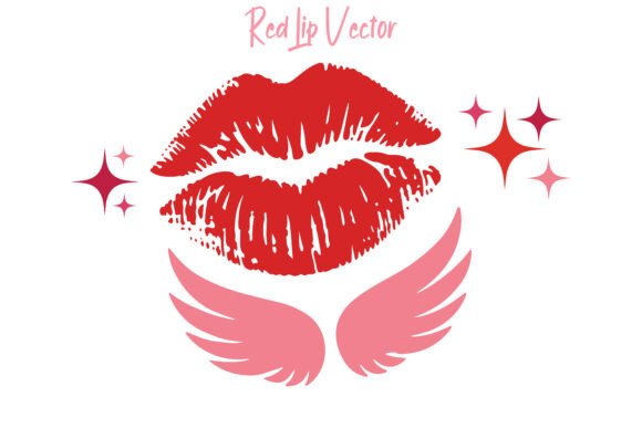 Download Red Lip Gloss Kiss Design - Design Collection