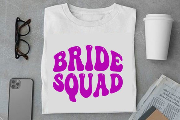 Download Retro Wedding Design, Bride Squad - Design Collection
