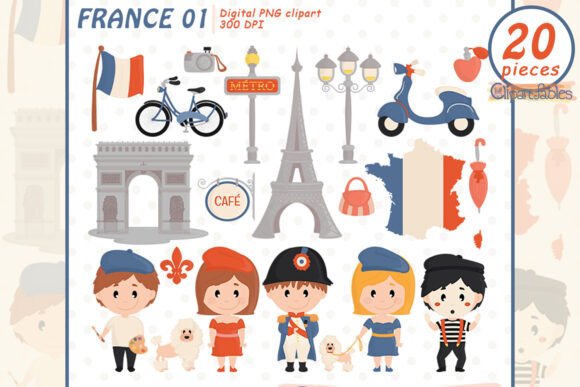 Download Cute Paris Clipart, Eiffel Tower Design - Design Collection