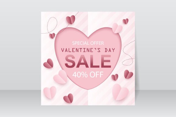 Download Valentine's Day Sale Background Design - Design Collection