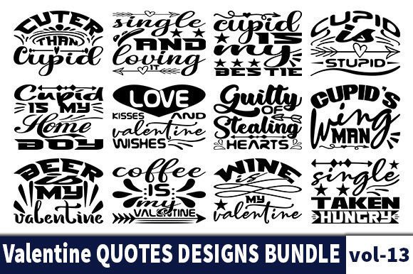 Download 12 Valentine Designs Bundle - Design Collection