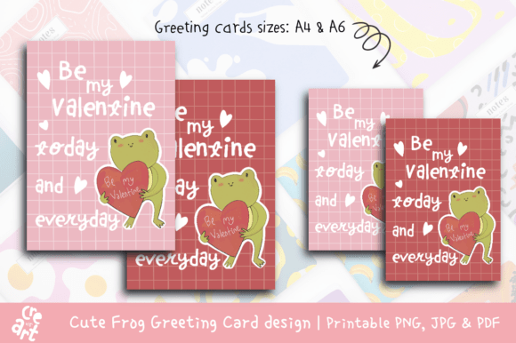 Download Cute Frog Greeting Card Design - Design Collection