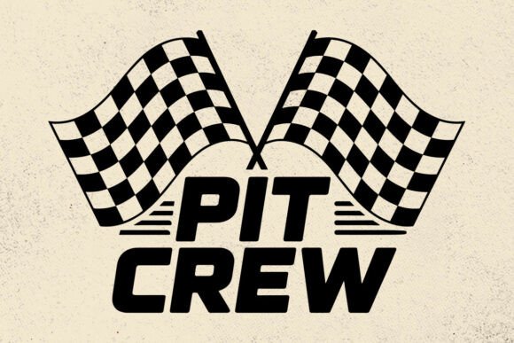 Download Pit Crew SVG: T-Shirt Design, Race Flag - Design Collection