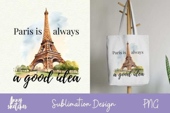 Download Eiffel Tower Paris Sublimation Design - Design Collection