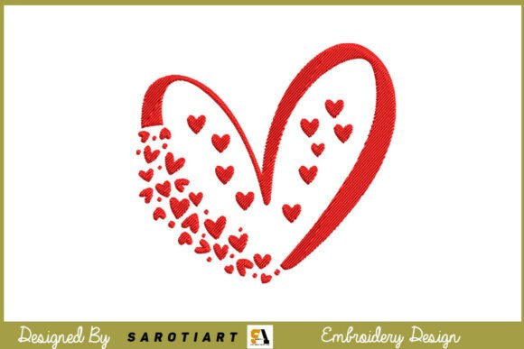 Download Embroidery Heart Love Valentine Design - Design Collection