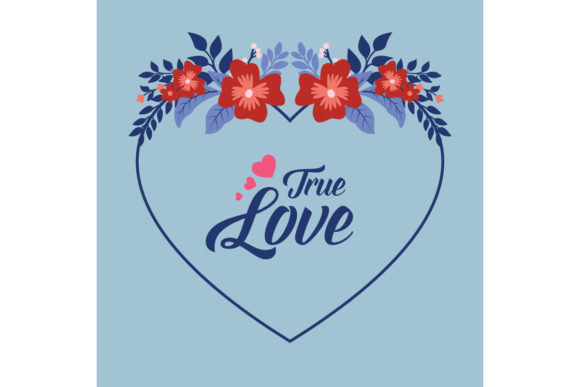 Download Romantic Card Design for True Love - Design Collection