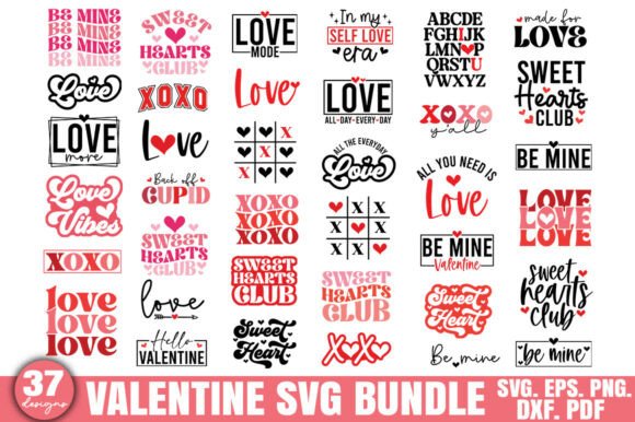 Download 37 Valentine Designs Bundle, Valentine S - Design Collection