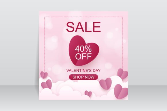Download Valentine's Day Sale Background Design - Design Collection