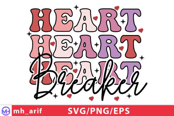 Download Heart Breaker Valentine T-shirt Design - Design Collection