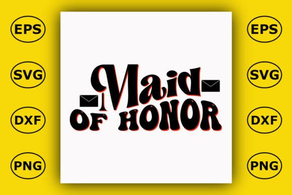 Download Retro Wedding Design, Maid of Honor - Design Collection