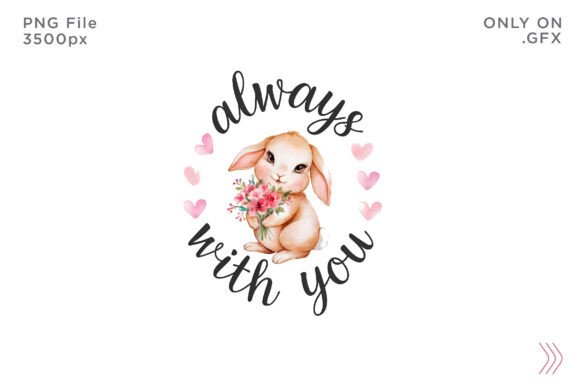 Download Happy Valentines Day Rabbits PNG T-shirt - Premium Resources