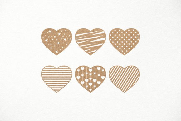 Download Heart SVG Bundle, 6 Patterned Hearts - Heart svg Collection