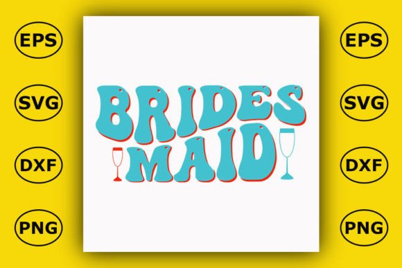 Download Retro Wedding Design, Brides Maid - Design Collection