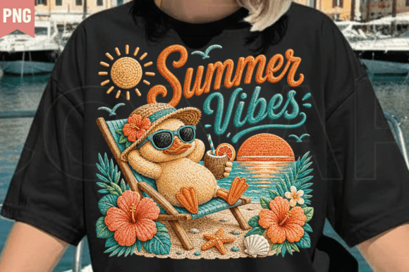 Download Summer Vibes Bear PNG FAUX YARN Design - Design Collection