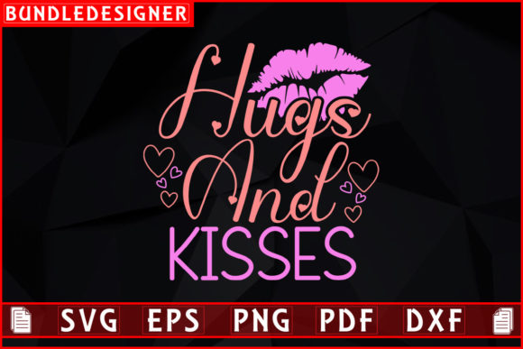 Download Hugs and Kisses-Kiss Day Svg Design - Design Collection