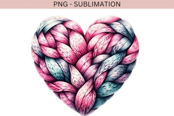 Download Valentine Knitted Heart Png Design - Design Collection