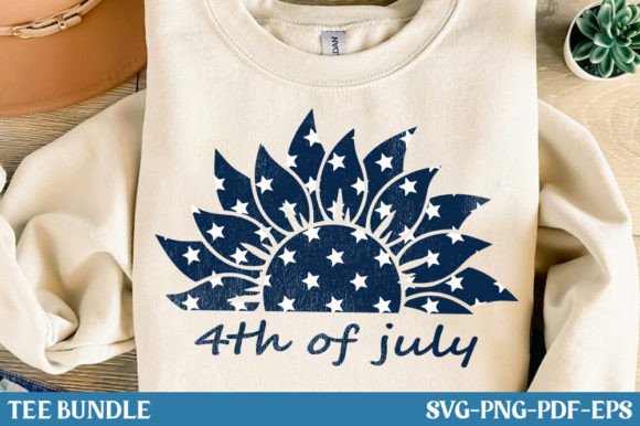 Download 4th of July SVG, T-Shirt Design PNG, PDF - Design Collection