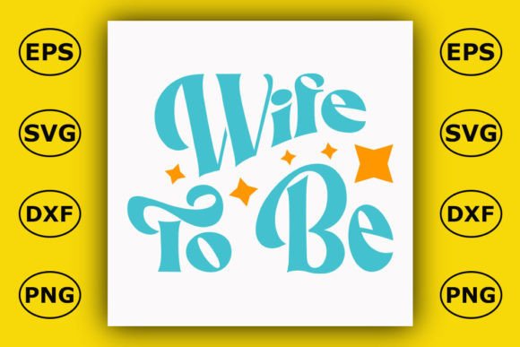 Download Retro Wedding Design, Wife to Be - Design Collection