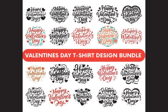Download Valentine's Day T-shirt Design Bundle - Design Collection