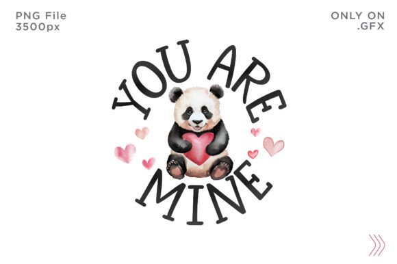 Download Happy Valentines Day Panda PNG T-shirt - Premium Bundle