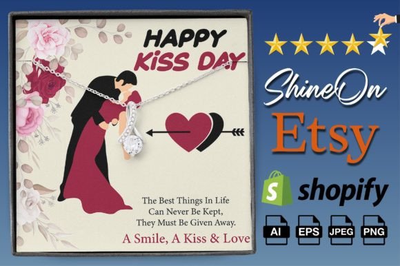 Download Kiss Day Message Card Design ShineOn - Design Collection
